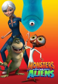 Monsters vs. Aliens Cover, Poster, Blu-ray,  Bild